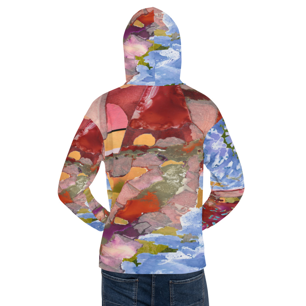 hoodie-Ripple in Tide Unisex - Image 2