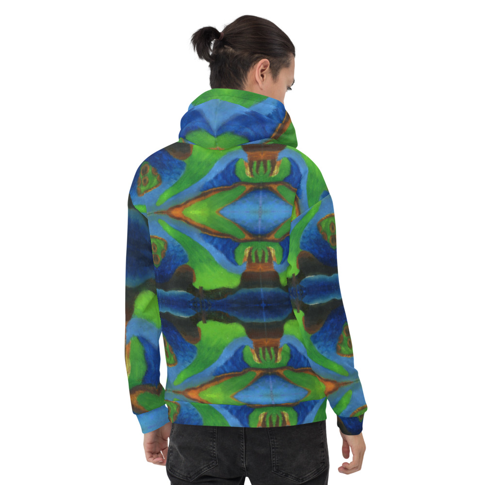hoodie-Waves Eye Unisex all over print - Image 2