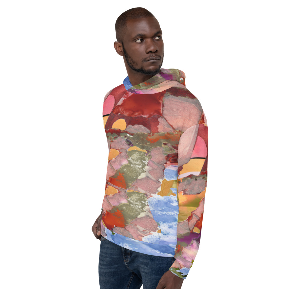 hoodie-Ripple in Tide Unisex - Image 4