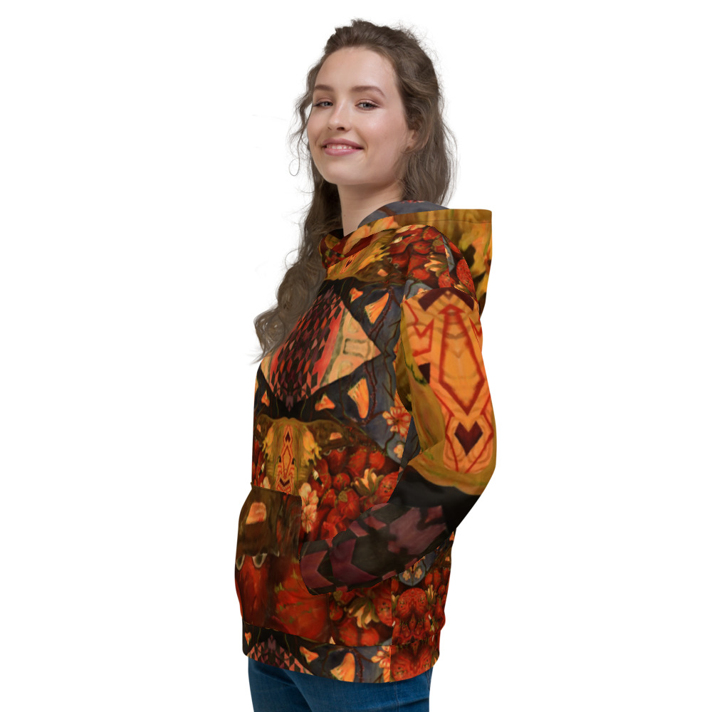 hoodie-Strawberry Eye Unisex - Image 4