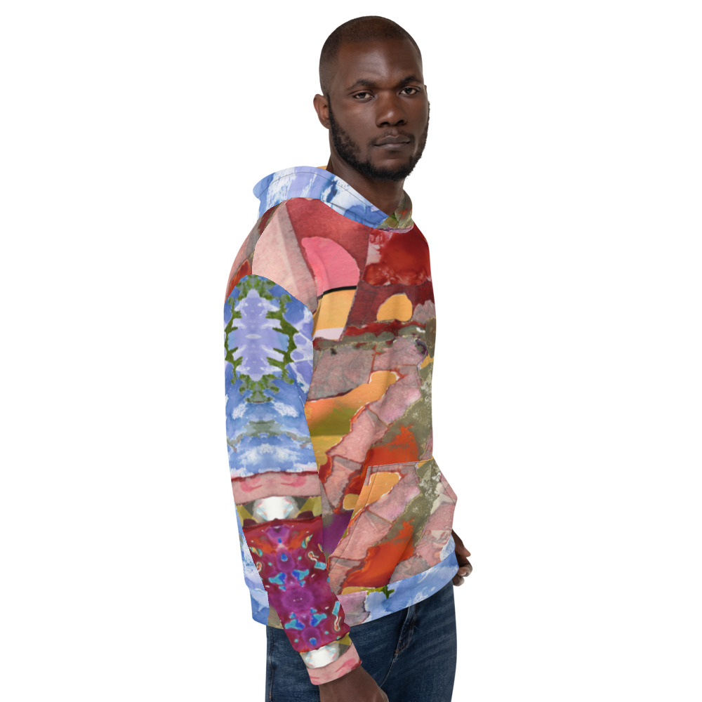hoodie-Ripple in Tide Unisex - Image 3