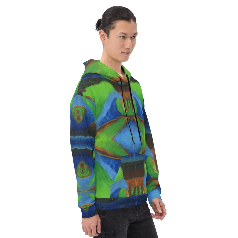 hoodie-Waves Eye Unisex all over print - Image 3