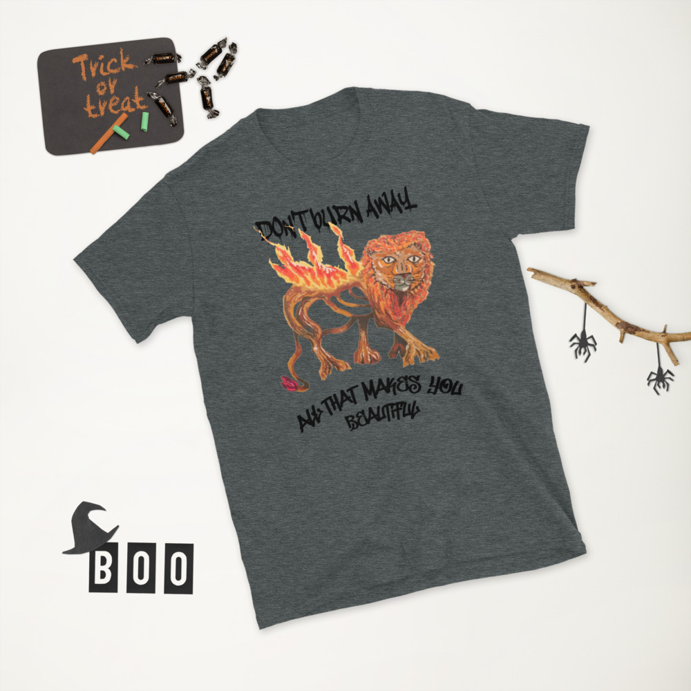 Short-Sleeve Unisex T-Shirt-root in flames - Image 3