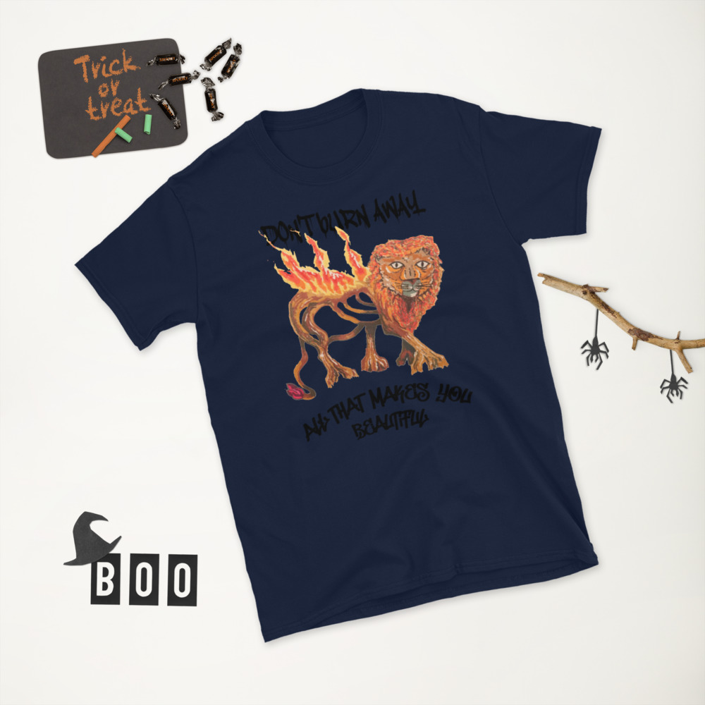 Short-Sleeve Unisex T-Shirt-root in flames - Image 2