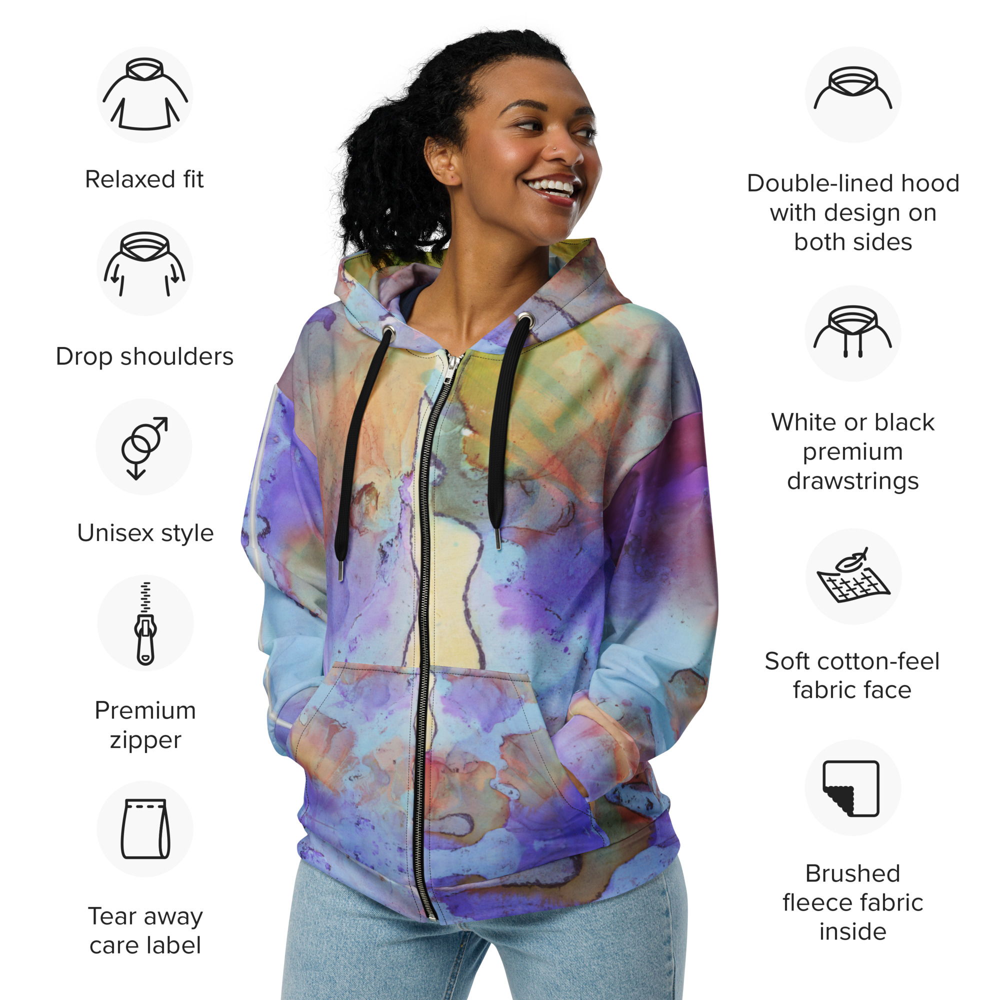 Unisex Hoodie-Oceans of Jeff - Image 7